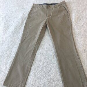 Banana Republic, Aiden fit, 32/30, khaki-tan chino flat front